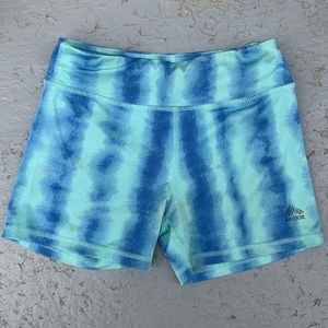 Blue tie dye spandex